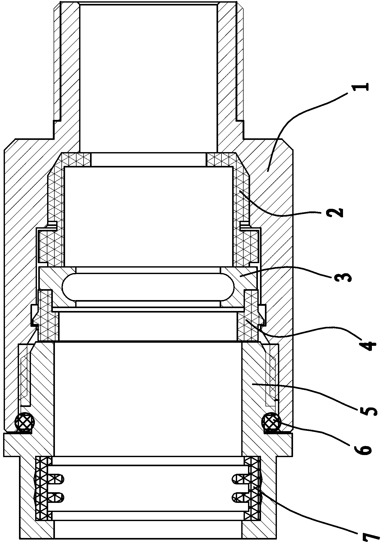 Quick connector for gas conveying bellows