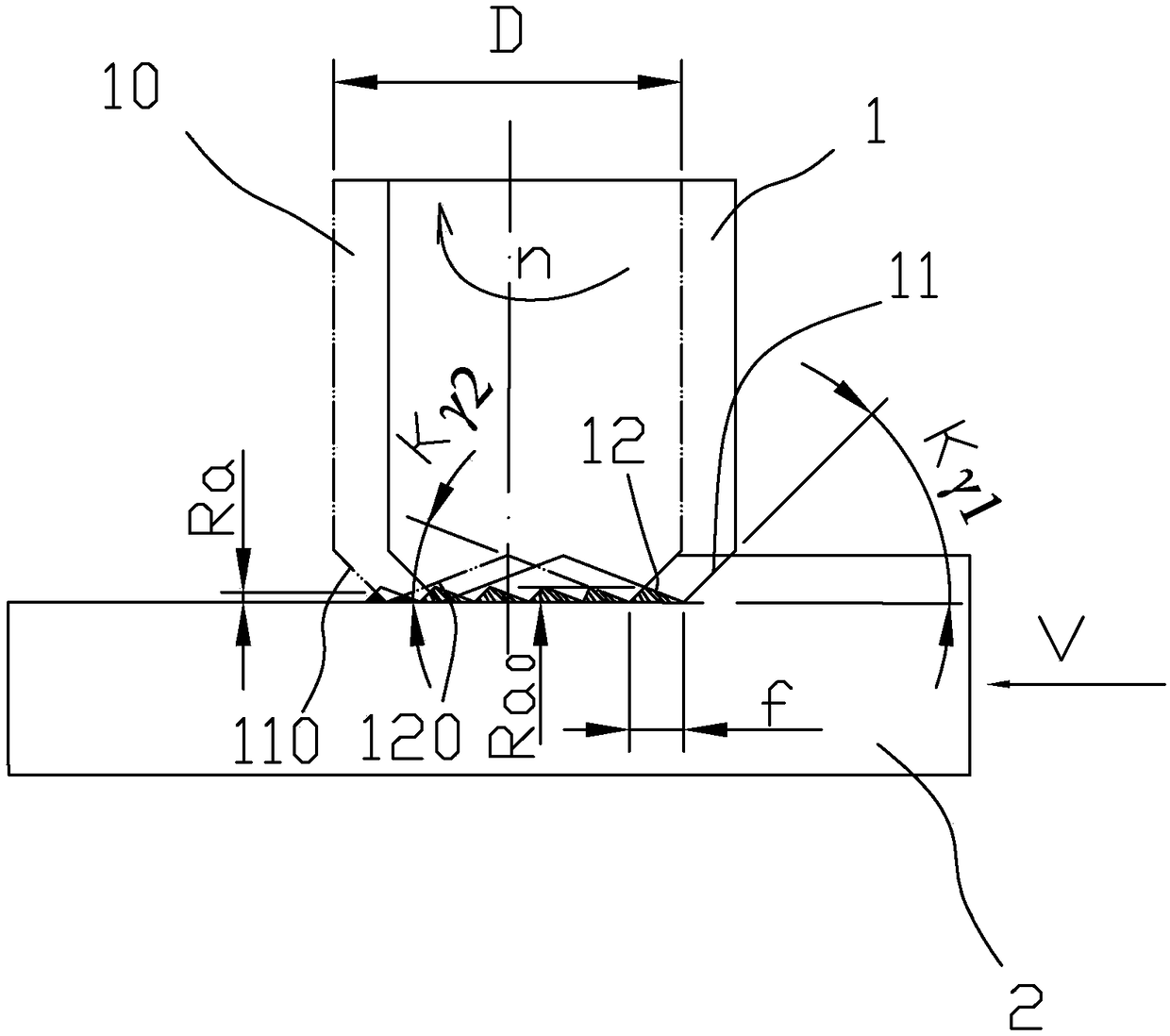 End-milling plane forming surface three-dimensional modeling method