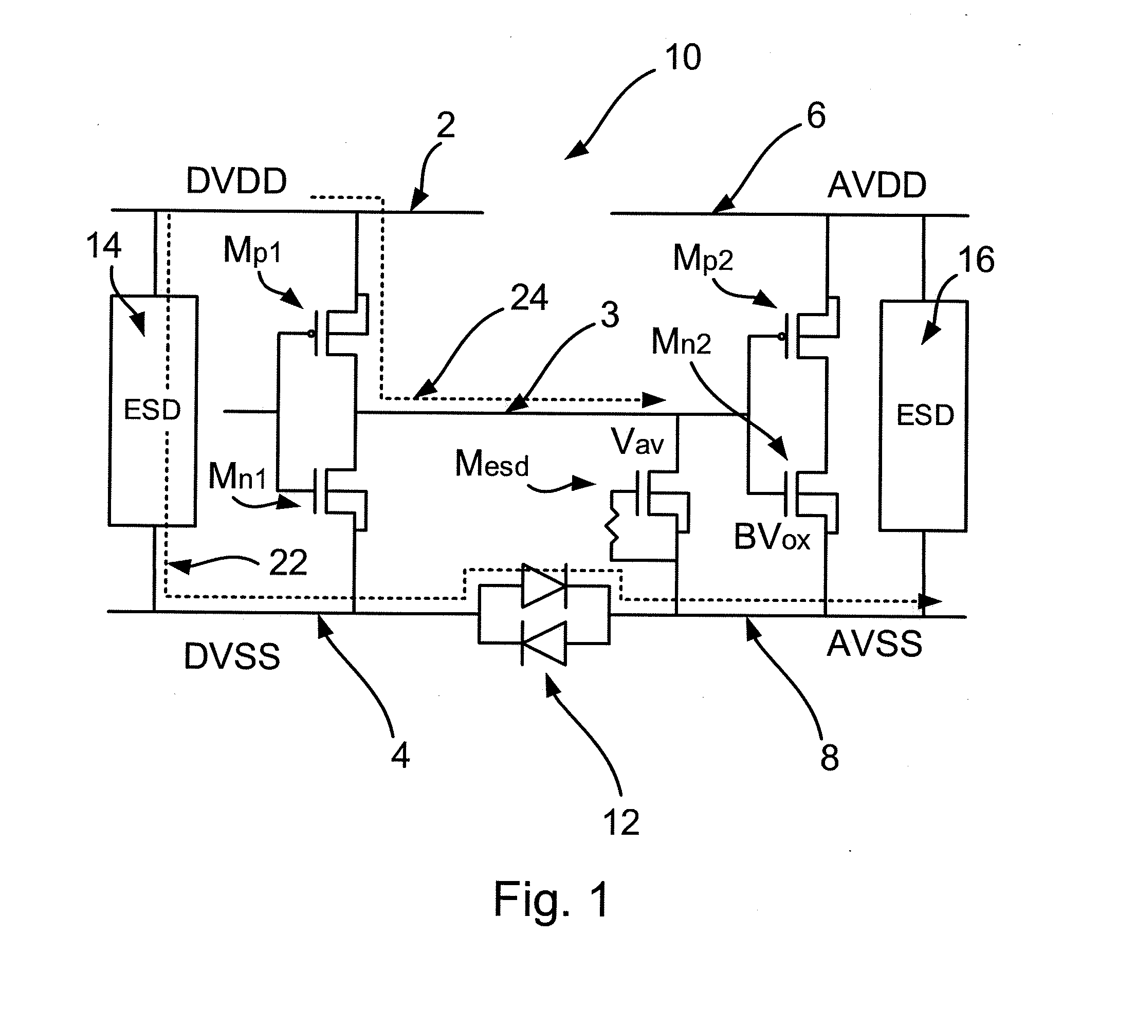 Semiconductor device comprising an ESD protection circuit