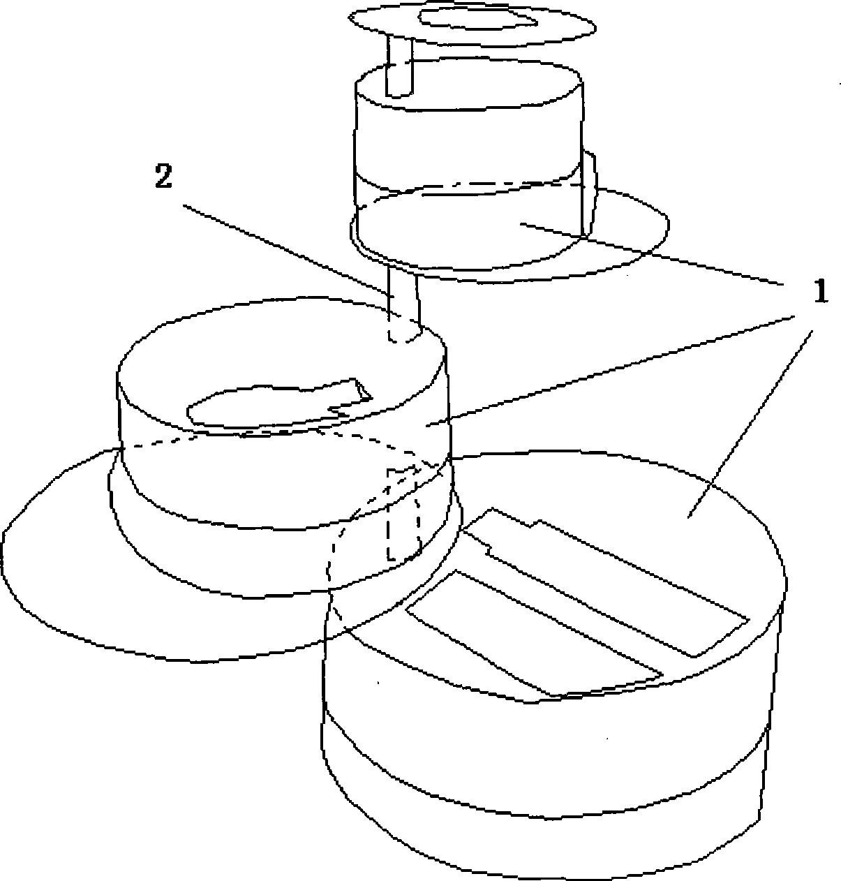 Multi-layer rotary cake type gift box