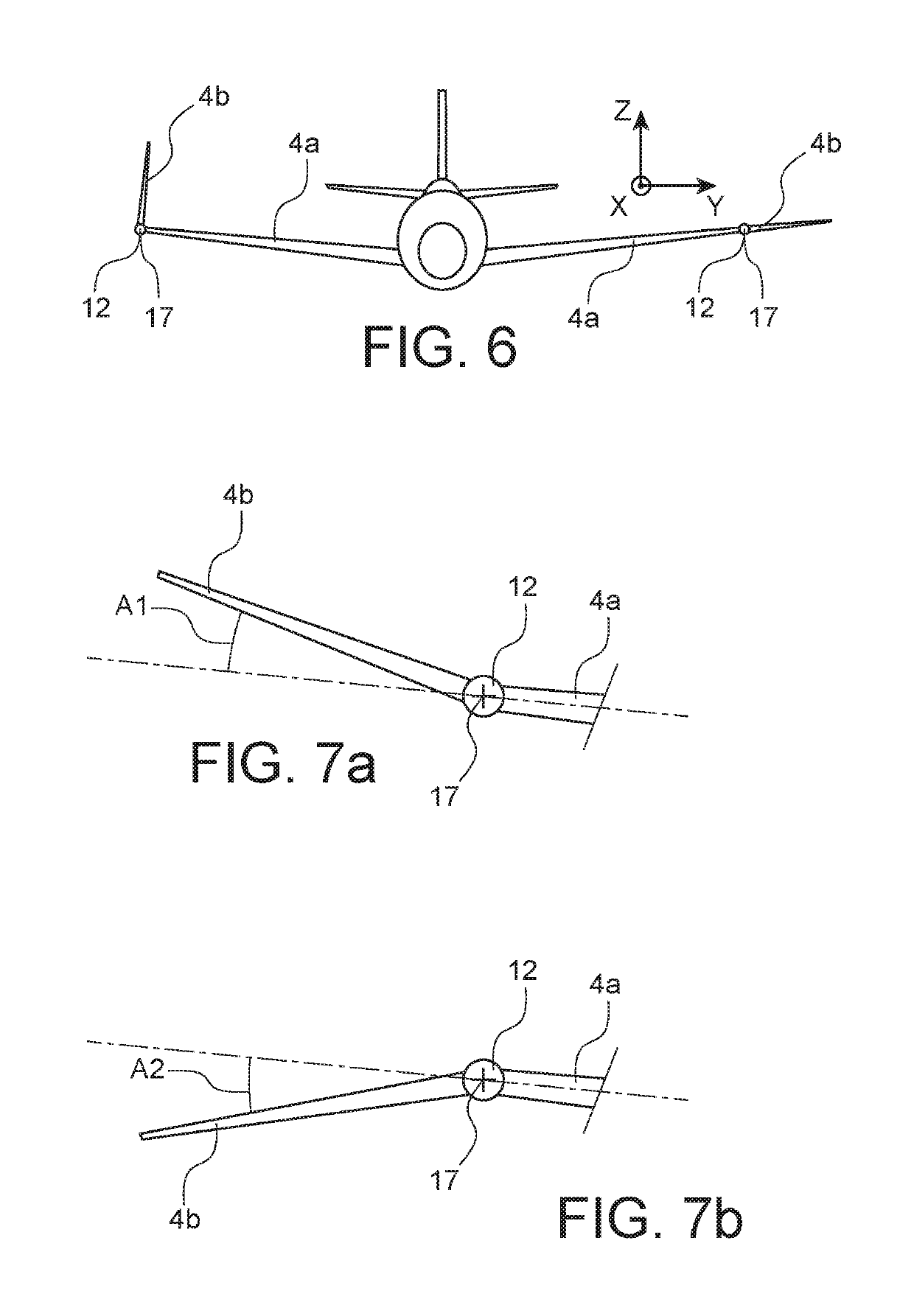 Aircraft wing comprising a controllable-attack wing tip