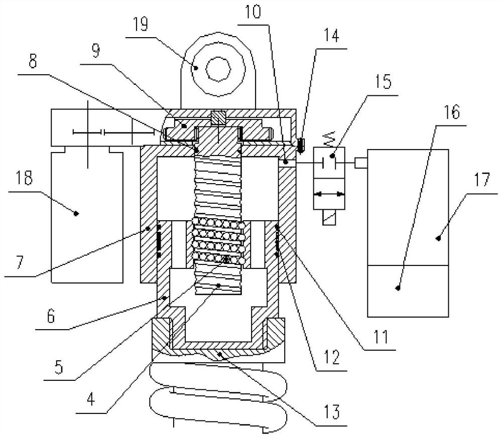 External electro-hydraulic combined type vehicle posture adjusting unit