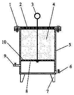 Preparation method and device for bottom blowing type photocatalytic porous permeable brick