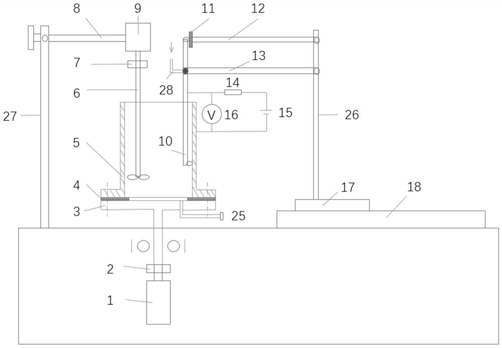 Multi-working condition simulation pipe inner wall friction and wear test device