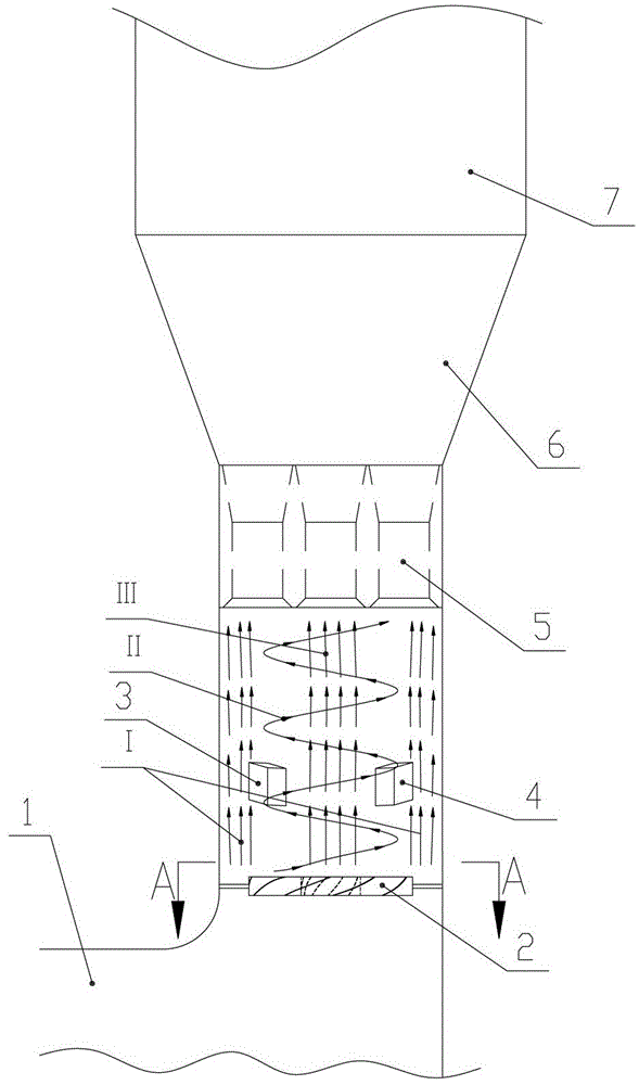 Compound airflow generator, circulating fluidized bed tower-front two-phase premixing device and method