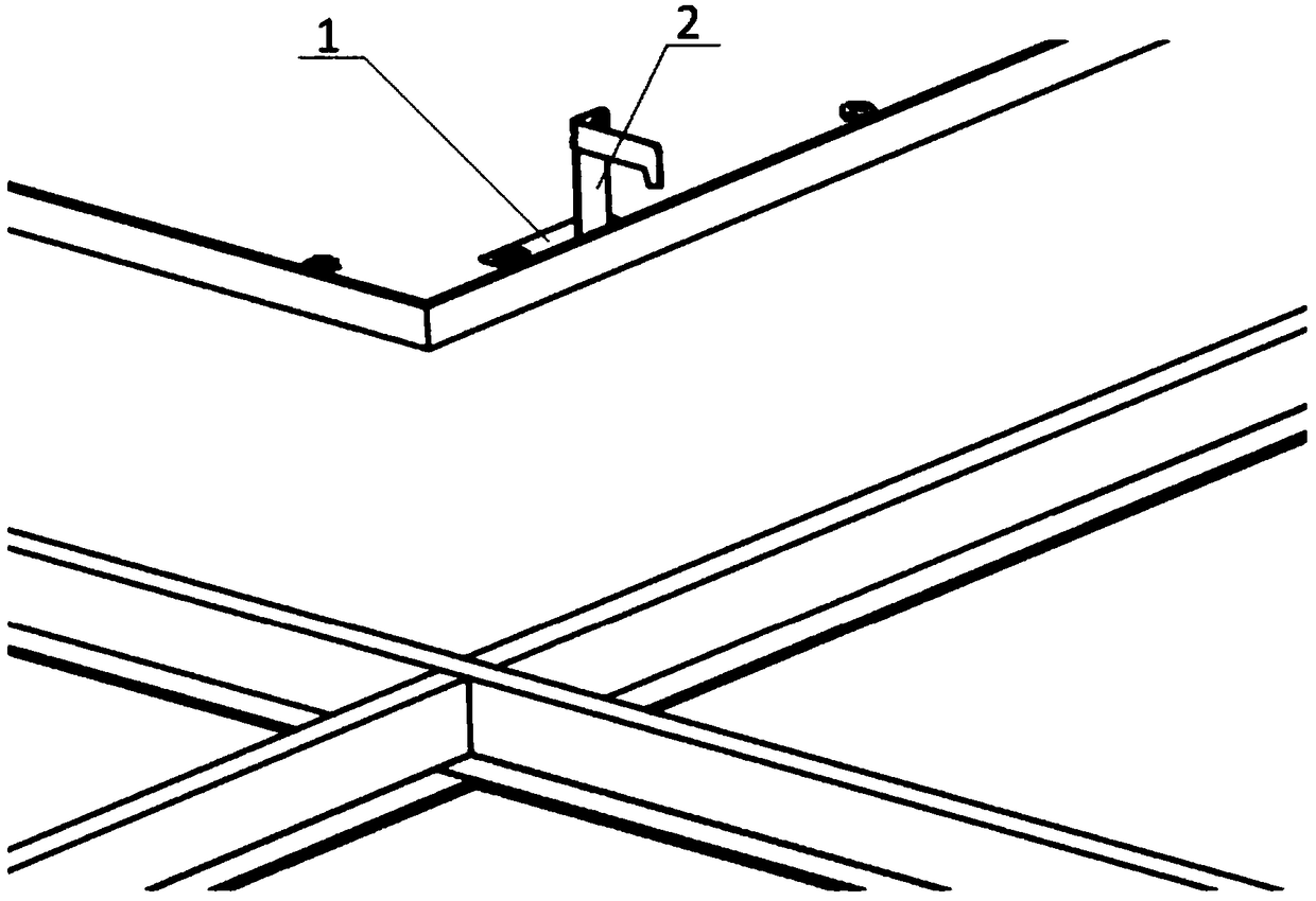 Anti-falling device suitable for embedded panel lamp