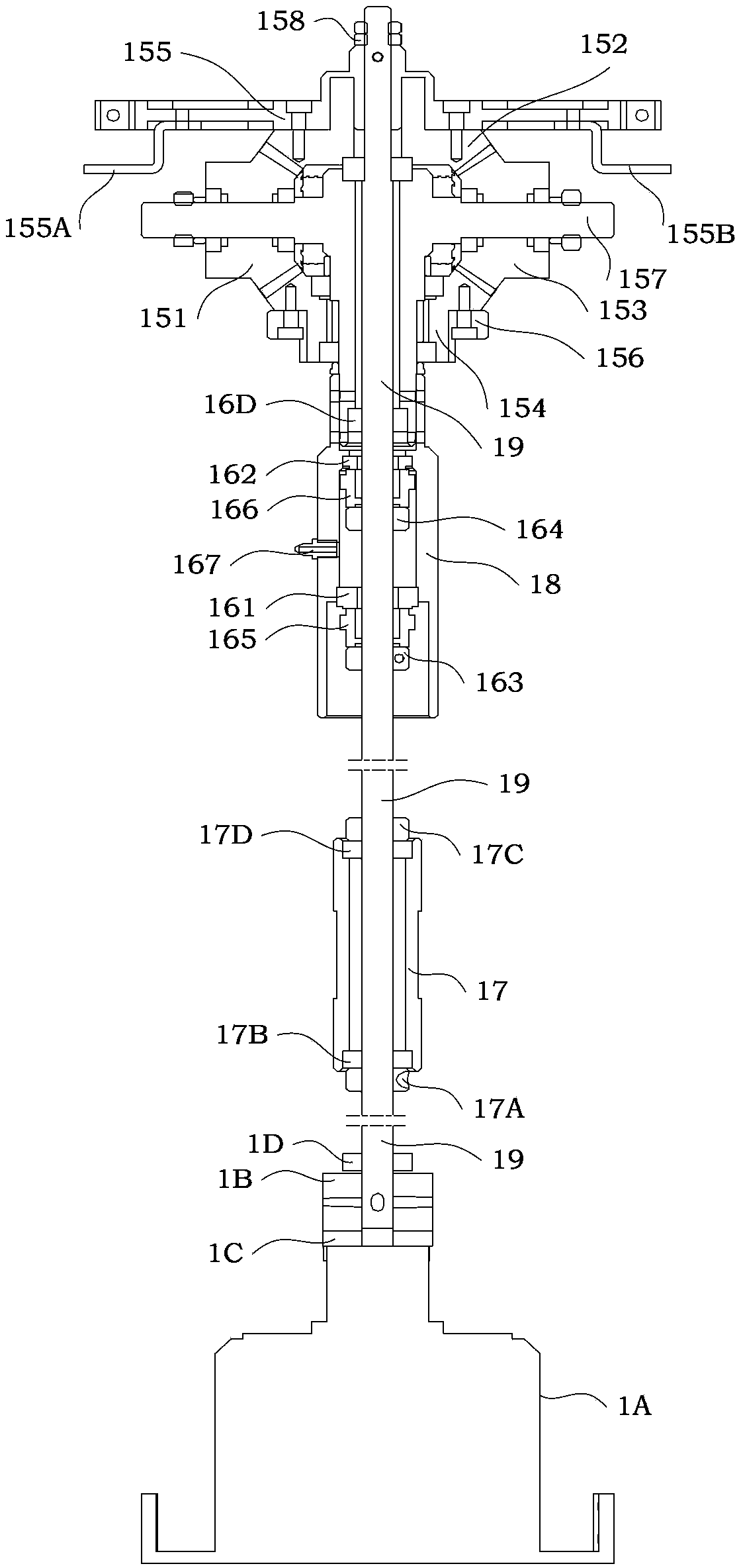 Aerial propelling device suitable for amphibious unmanned aerial vehicle