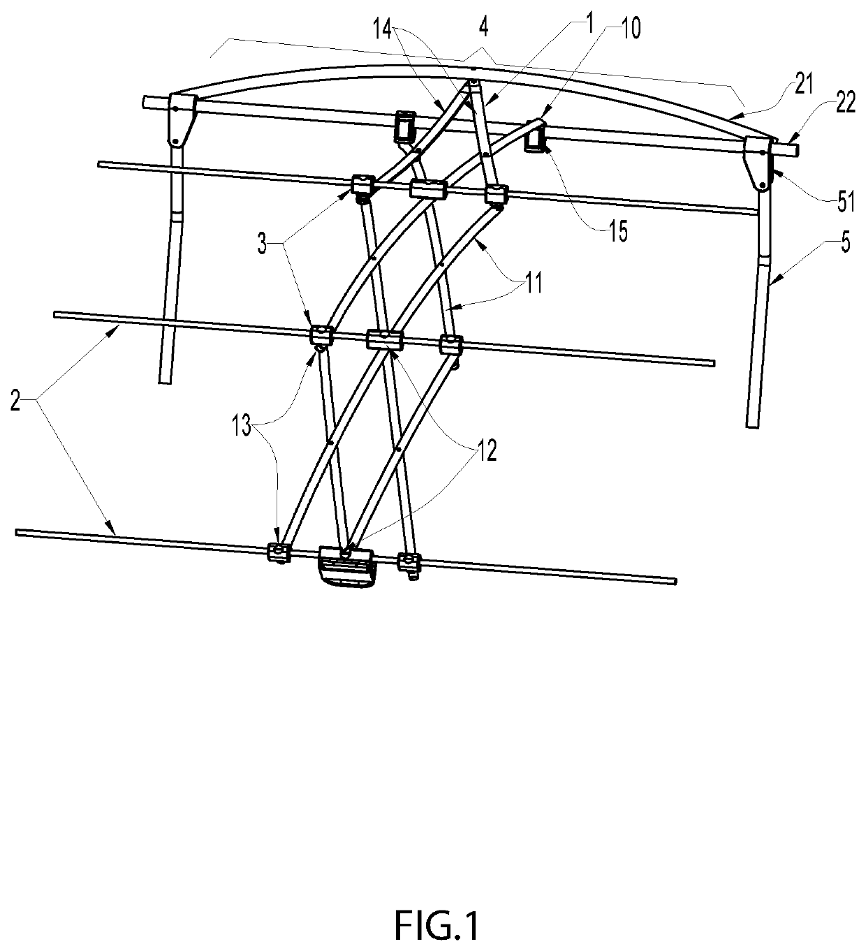 Expandable canopy tent frame