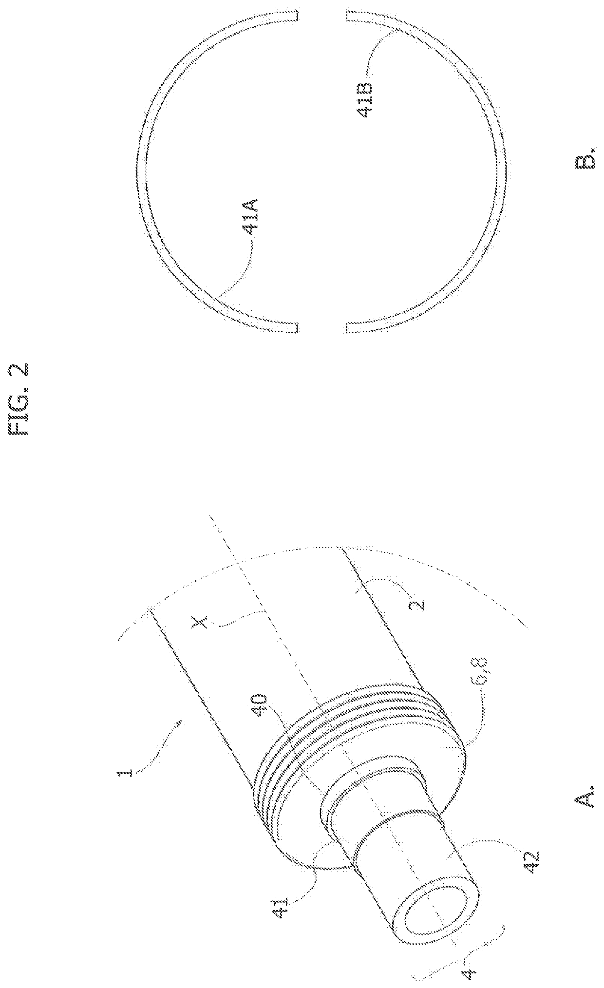 A device for converting thermal energy, a corresponding solar reactor and related plant
