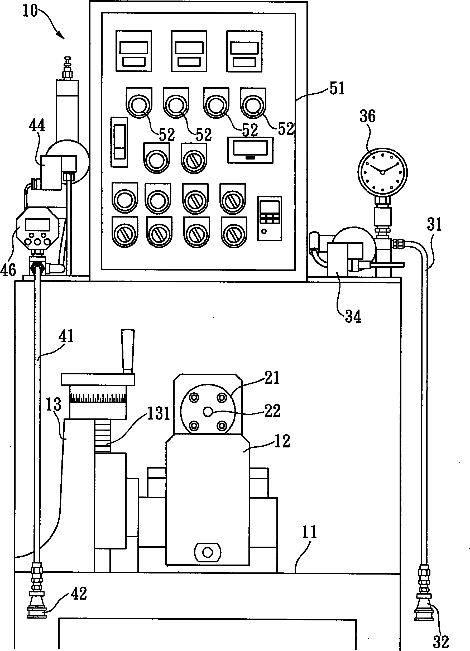 Pressure measuring unit of compressor