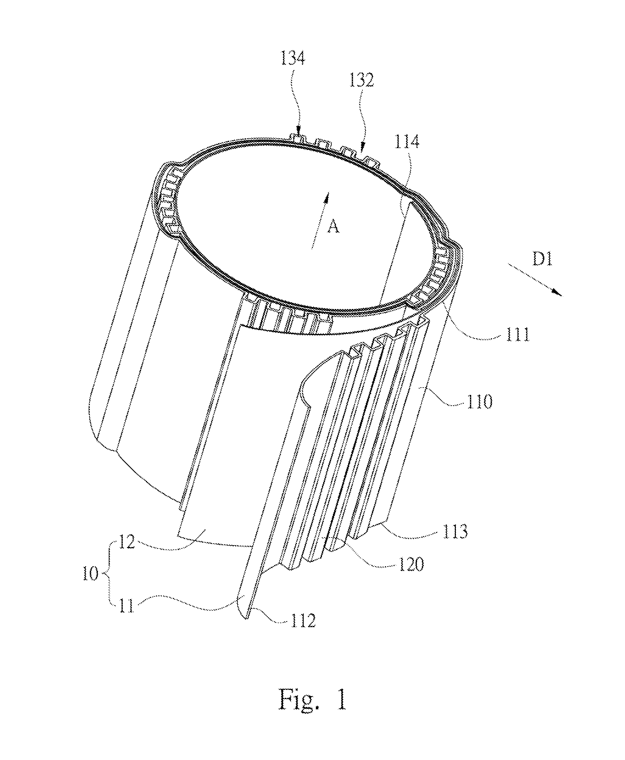 Electromagnetic device and conductive structure thereof