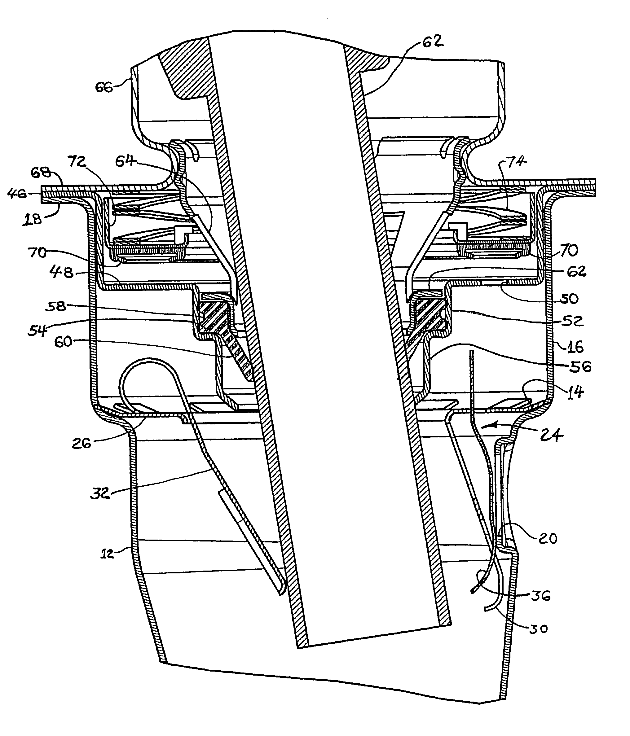 Check valve for use in filler tube vapor recirculation system and method of making same