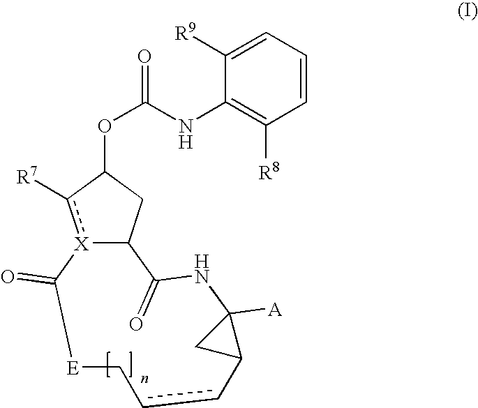 Hcv inhibiting macrocyclic phenylcarbamates