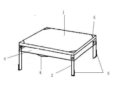 Desk suitable to be placed on beds