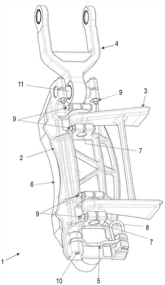 Pad holder for a brake pad holding system of rail vehicle and brake pad holding system