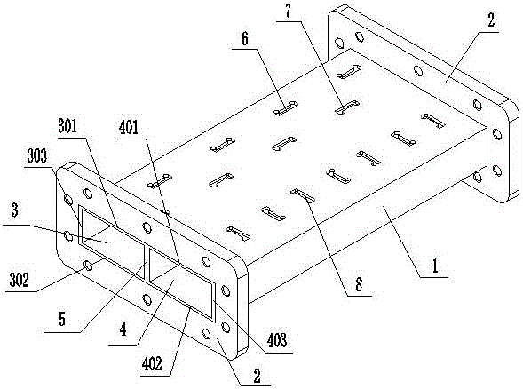 Dual-polarized leakage waveguide