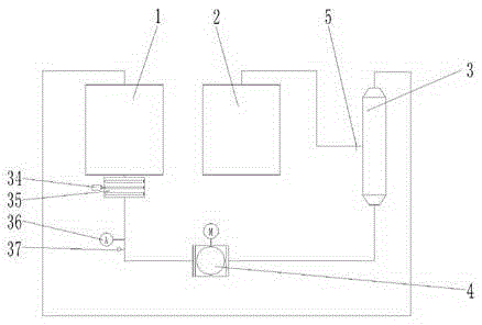 Ceramic membrane sewage filter system with automatically-vibrating filter screens