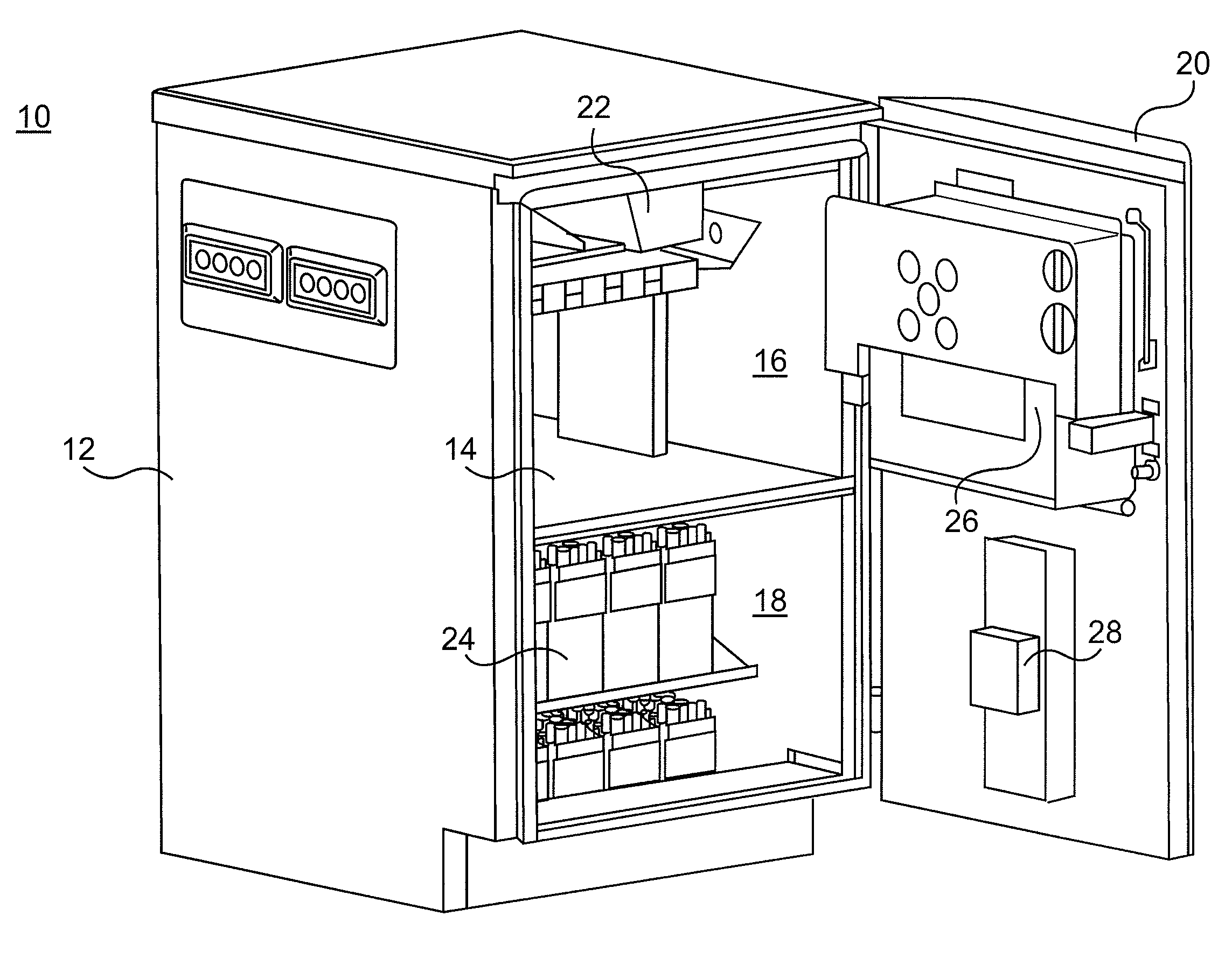 Hybrid cooling system for outdoor electronics enclosure