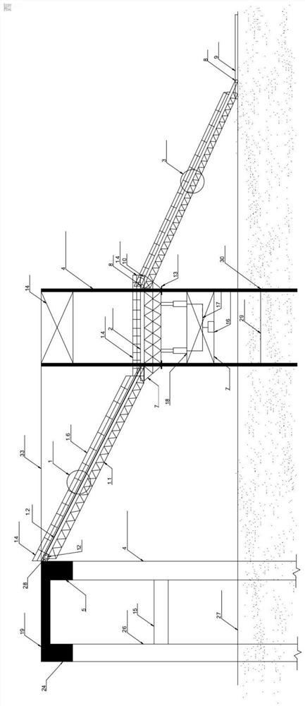 Prefabricated ultra-deep foundation pit ramp system and its construction method