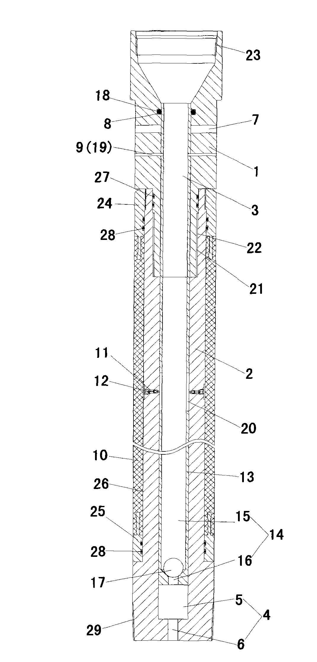 Shaft bottom leakage-proof plugging device for well cementation