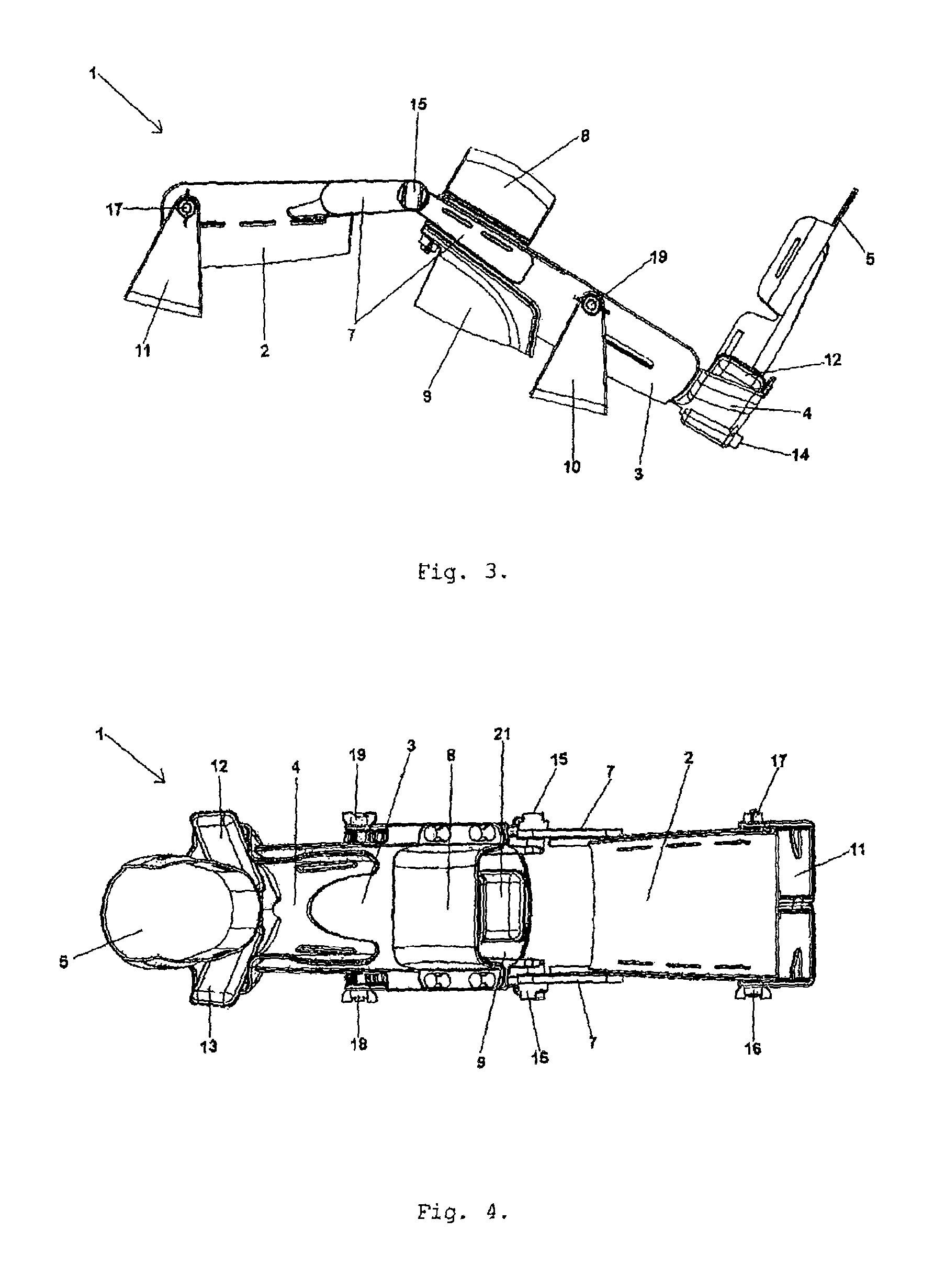 Device for measuring knee laxity