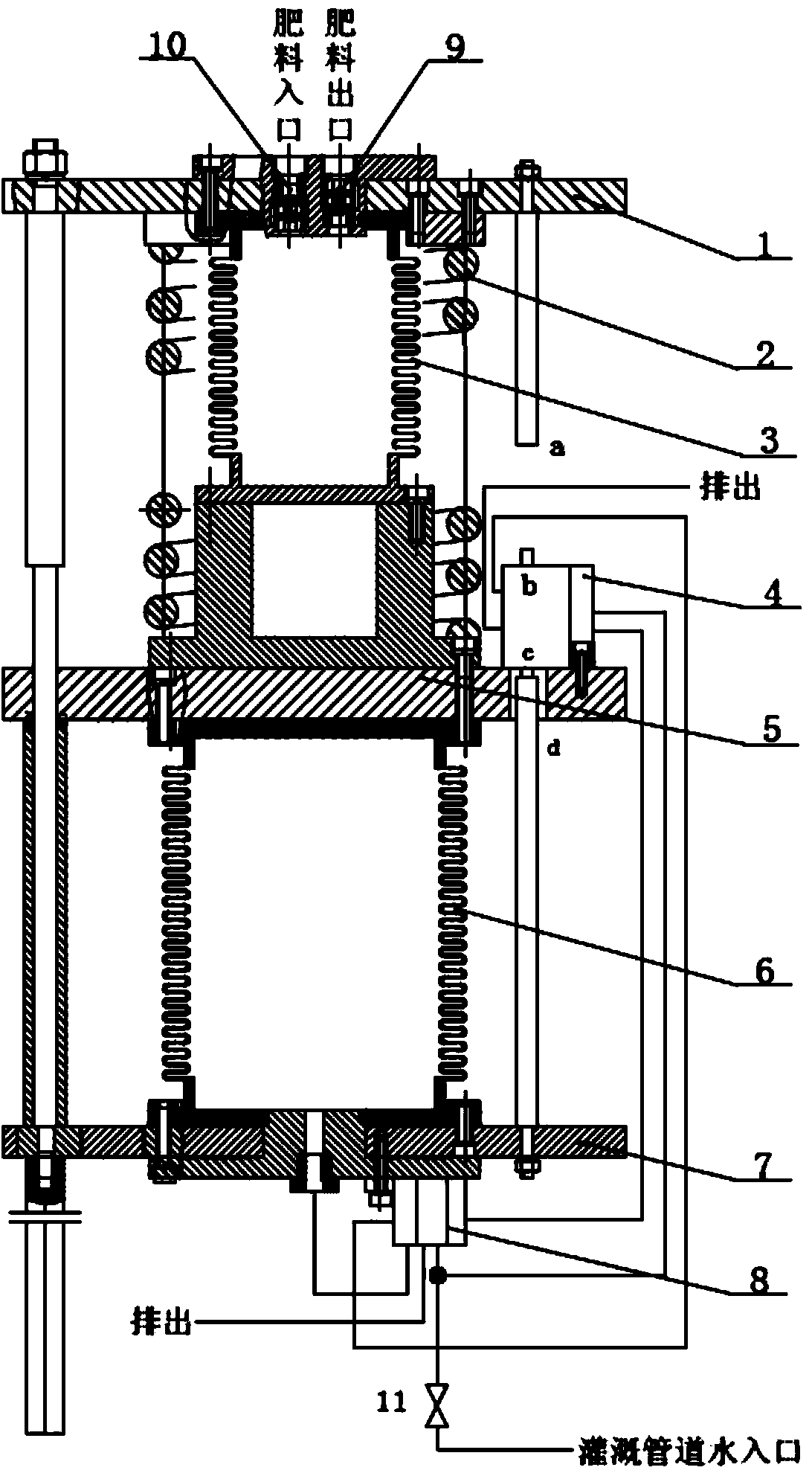 Full-hydrodynamic automatically-controlled supercharged fertilizer apparatus