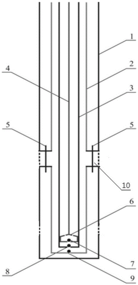 Vertical-well double-layer partial-pressure commingling method and device for coalbed methane