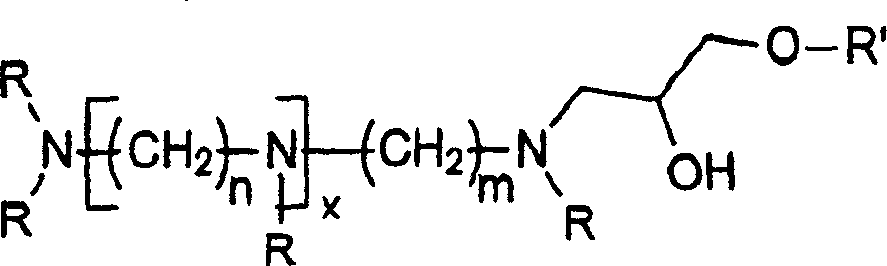 Alkyl glycidyl ether capped polyamine foam controlling agent