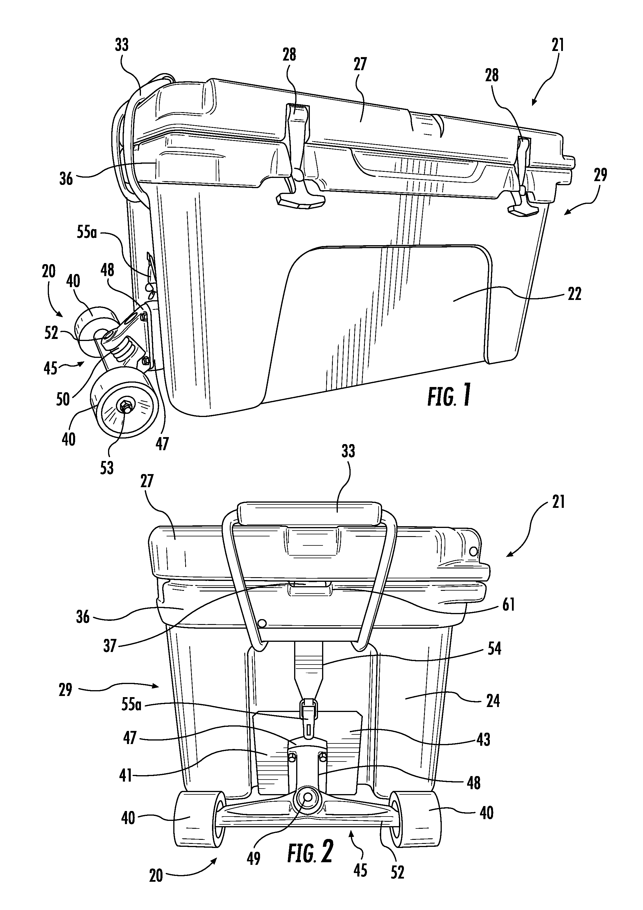 Cooler transporting device
