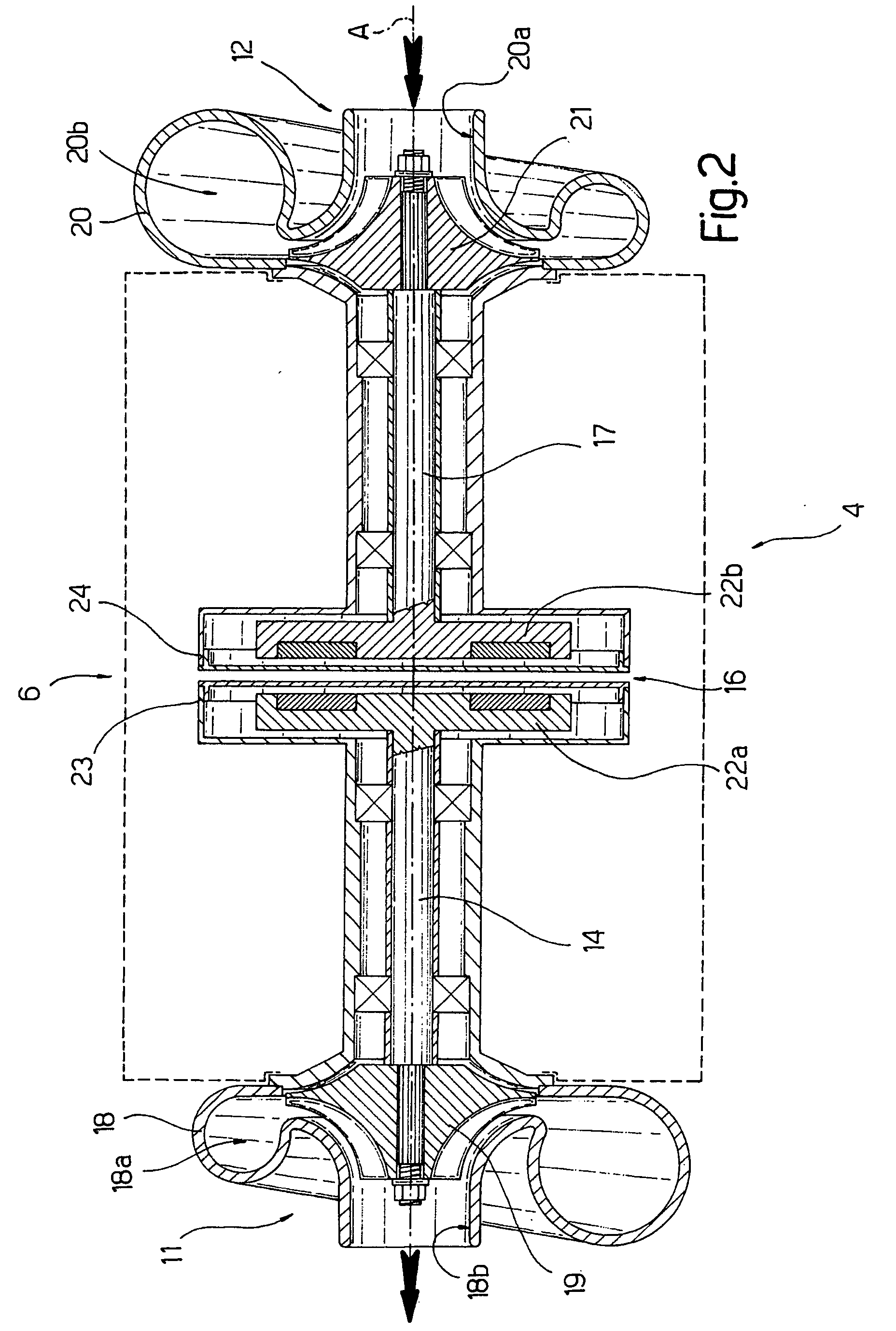 Recirculating assembly for a fuel cell system