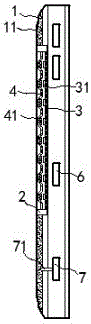 Mobile phone with heat-dissipated secondary screen