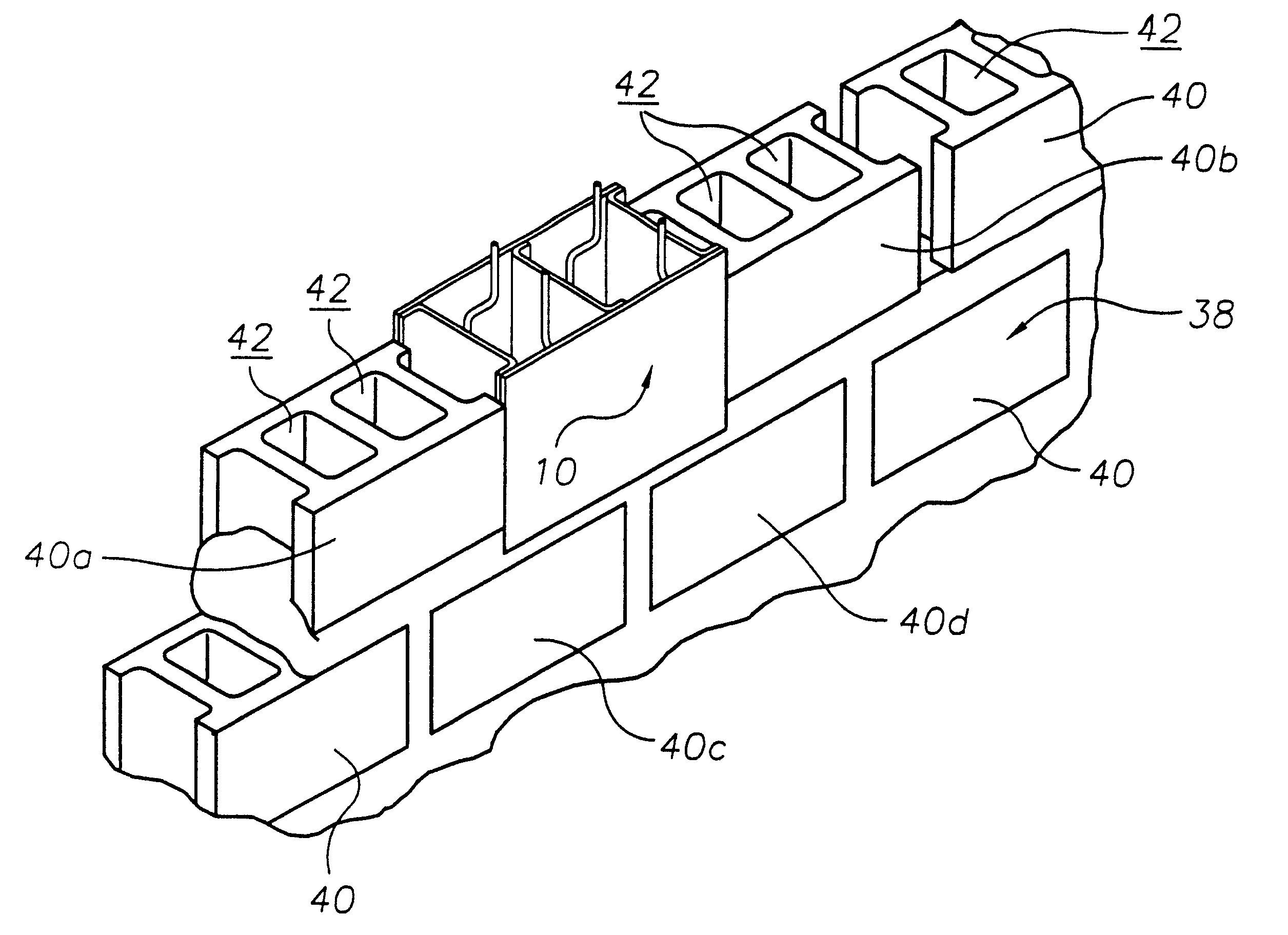Embeddable mounting device and method