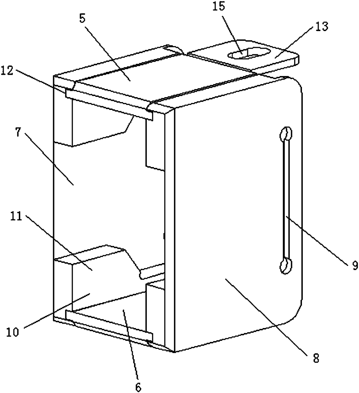 A knife box mechanism of a disc-shaped hob of a shield machine and its use method