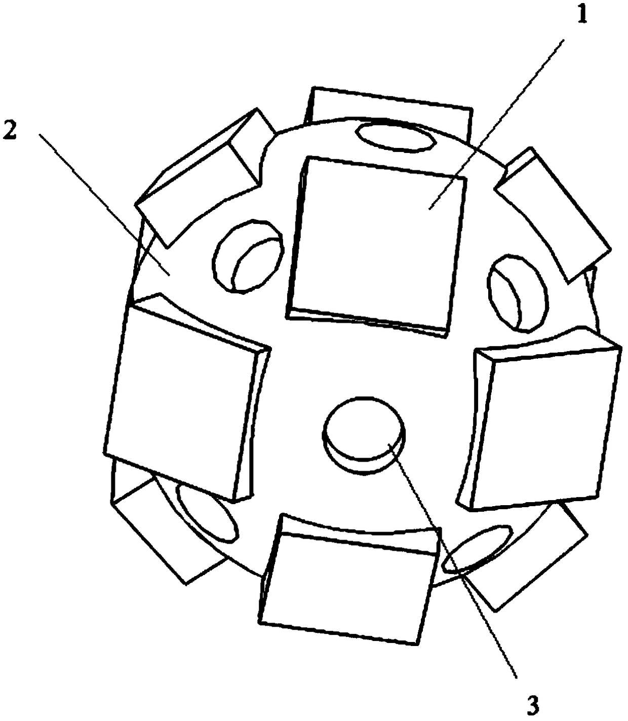 Intelligent multi-direction jet spherical fire-extinguishing apparatus