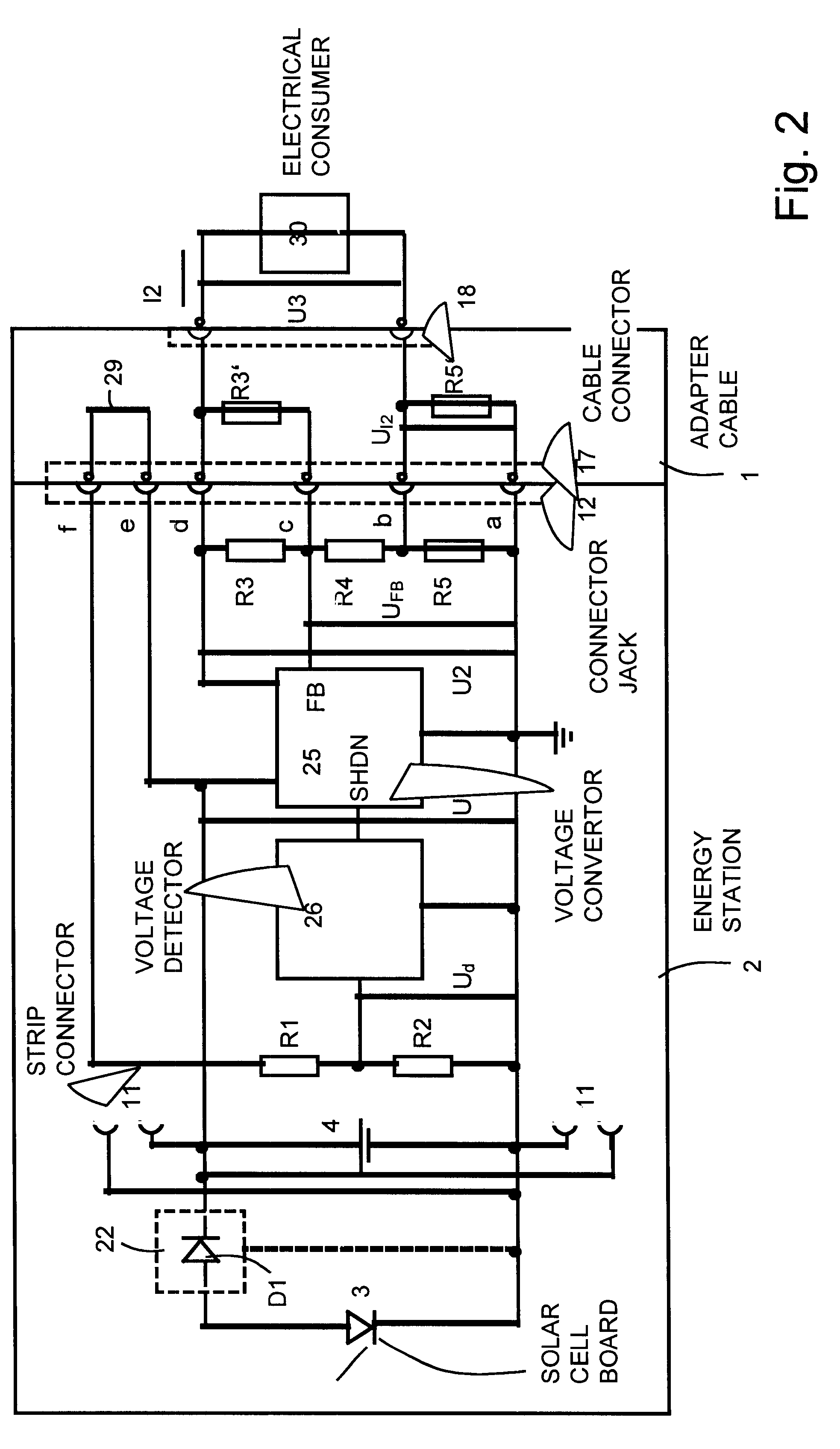Universal power supply for different small electrical devices