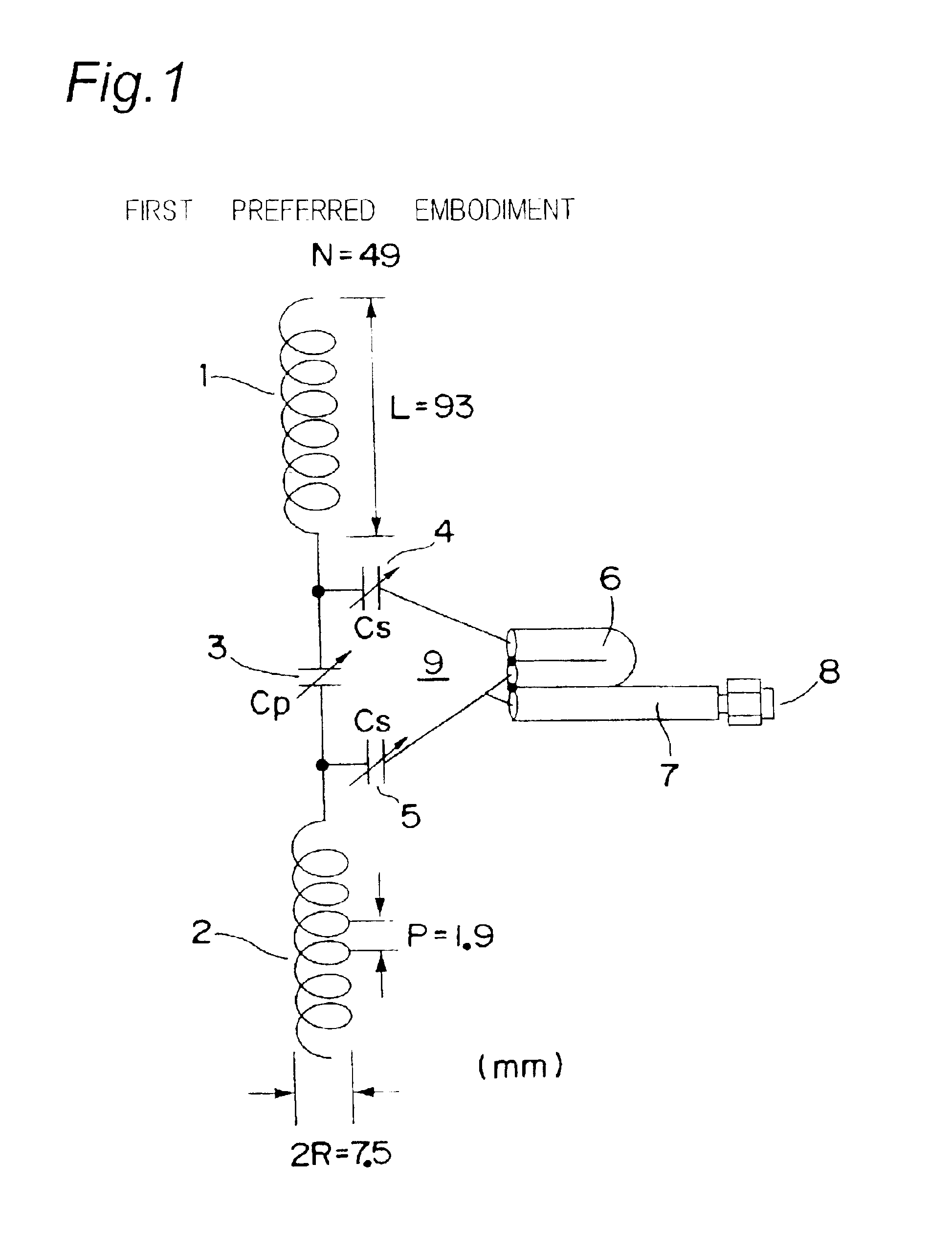 Helical antenna apparatus provided with two helical antenna elements, and radio communication apparatus provided with same helical antenna apparatus