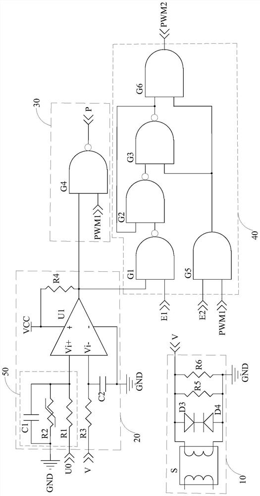 Current protection circuit and totem pole PFC circuit