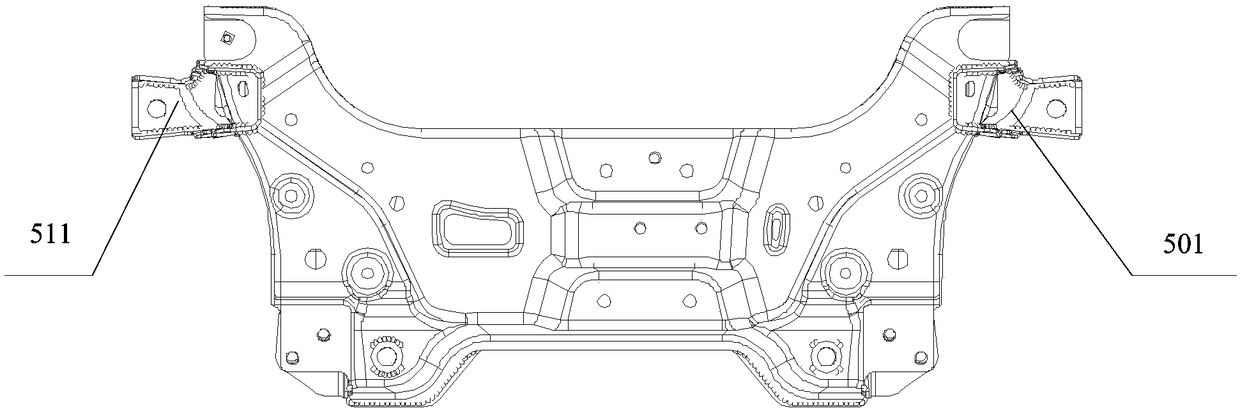 Vehicle front subframe, front suspension bracket and vehicle