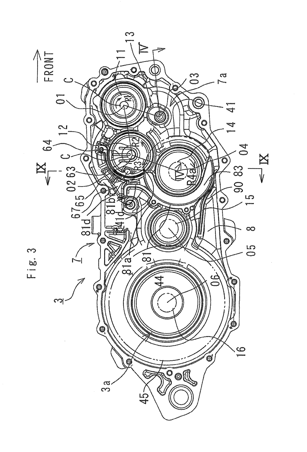 Lubricating apparatus for rotating shaft