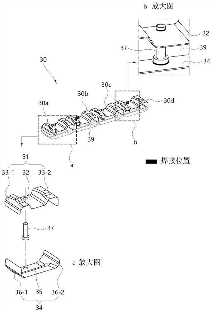 Parallel side beam structure for electric vehicle