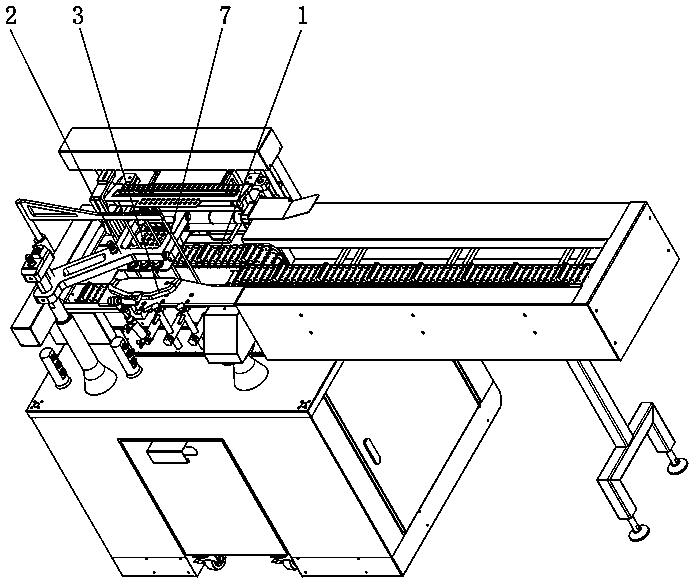 Full-automatic outer packaging bag opening machine