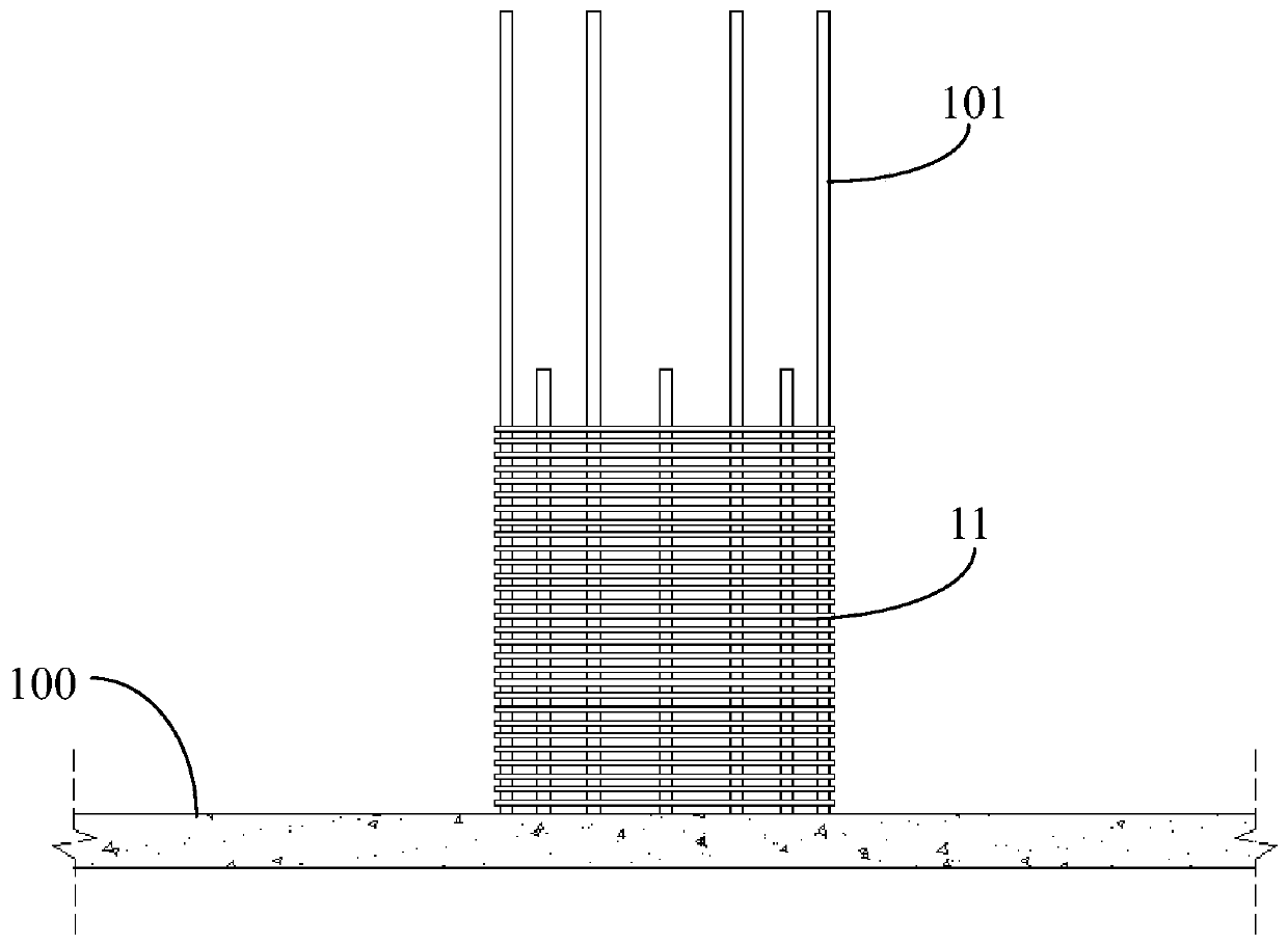 A construction method for horizontal prefabricated components of prefabricated concrete structures