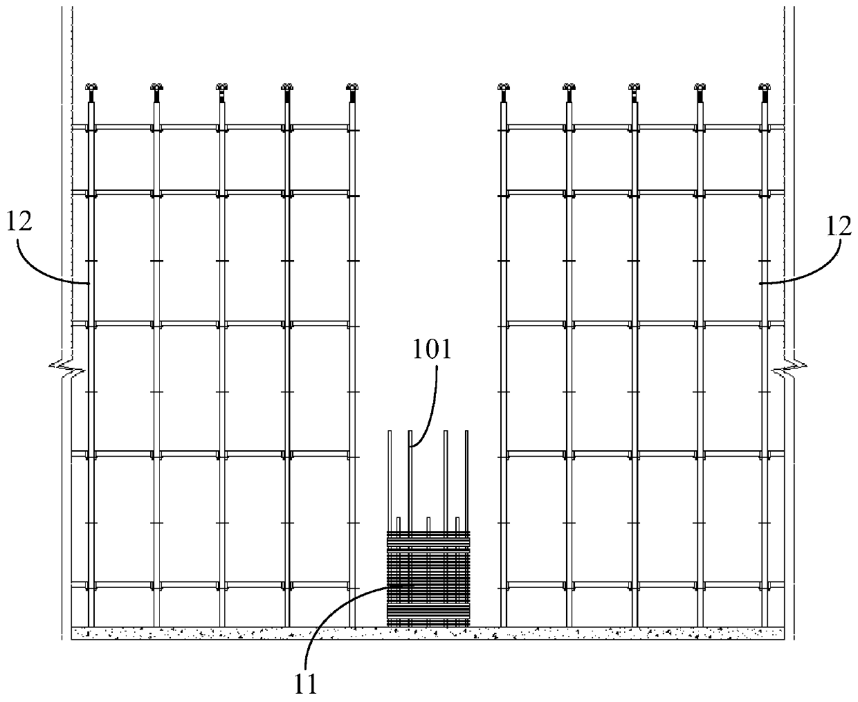 A construction method for horizontal prefabricated components of prefabricated concrete structures