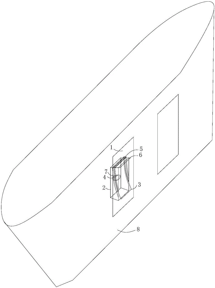 Shipborne intelligent rainproof ventilating denoising device