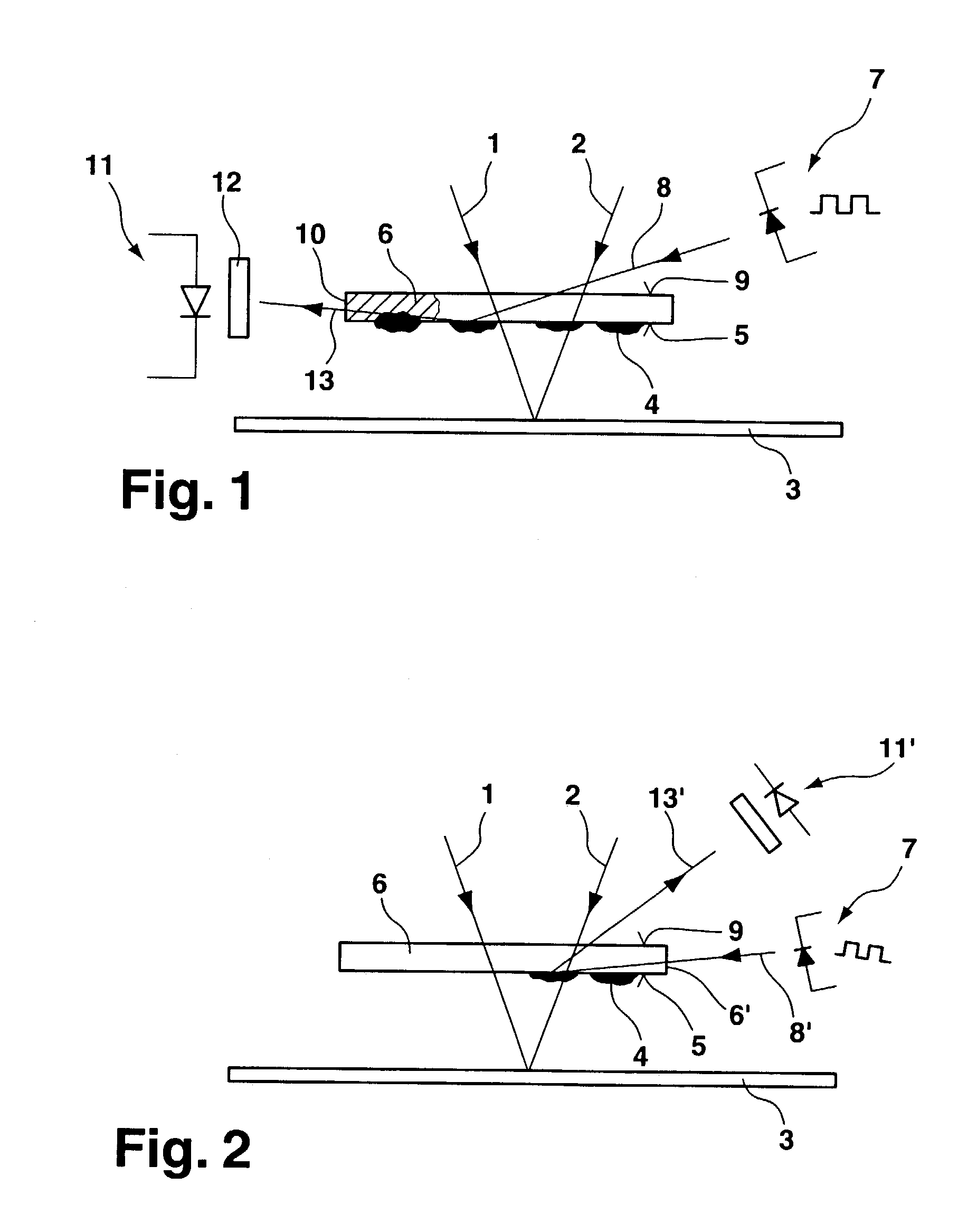 Monitoring an optical element of a processing head of a thermal machine tool