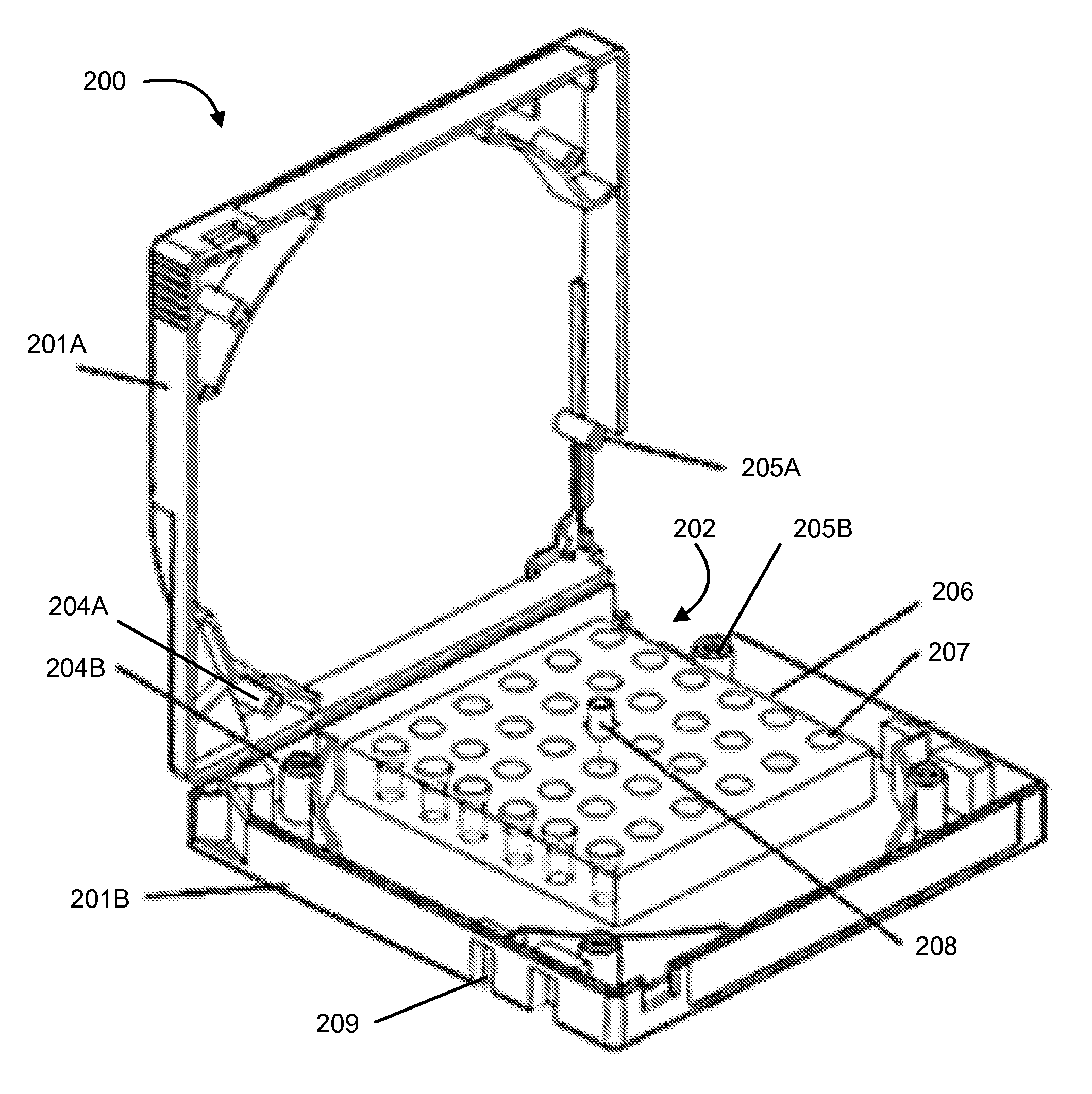 Cartridge for storing biosample capillary tubes and use in automated data storage systems