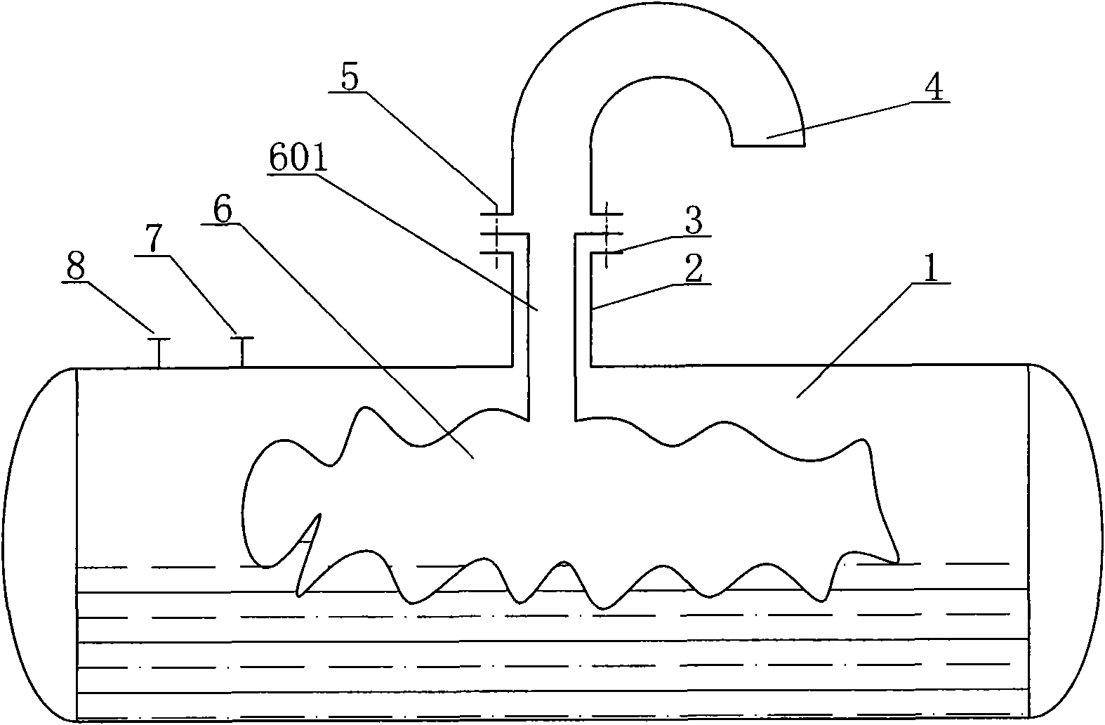Automatic pressure balancing device of normal pressure tank