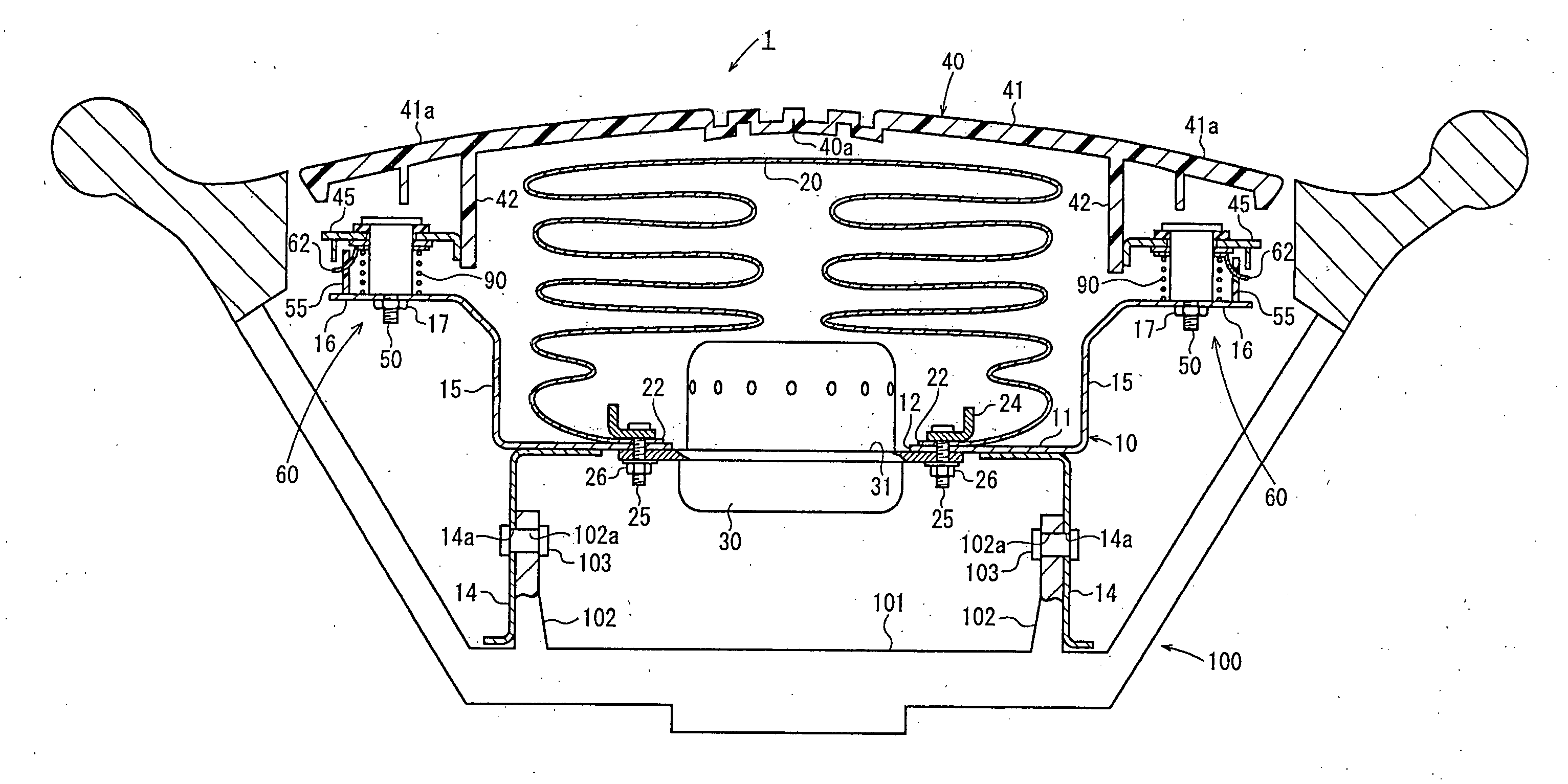 Horn switch device, airbag system, and steering wheel