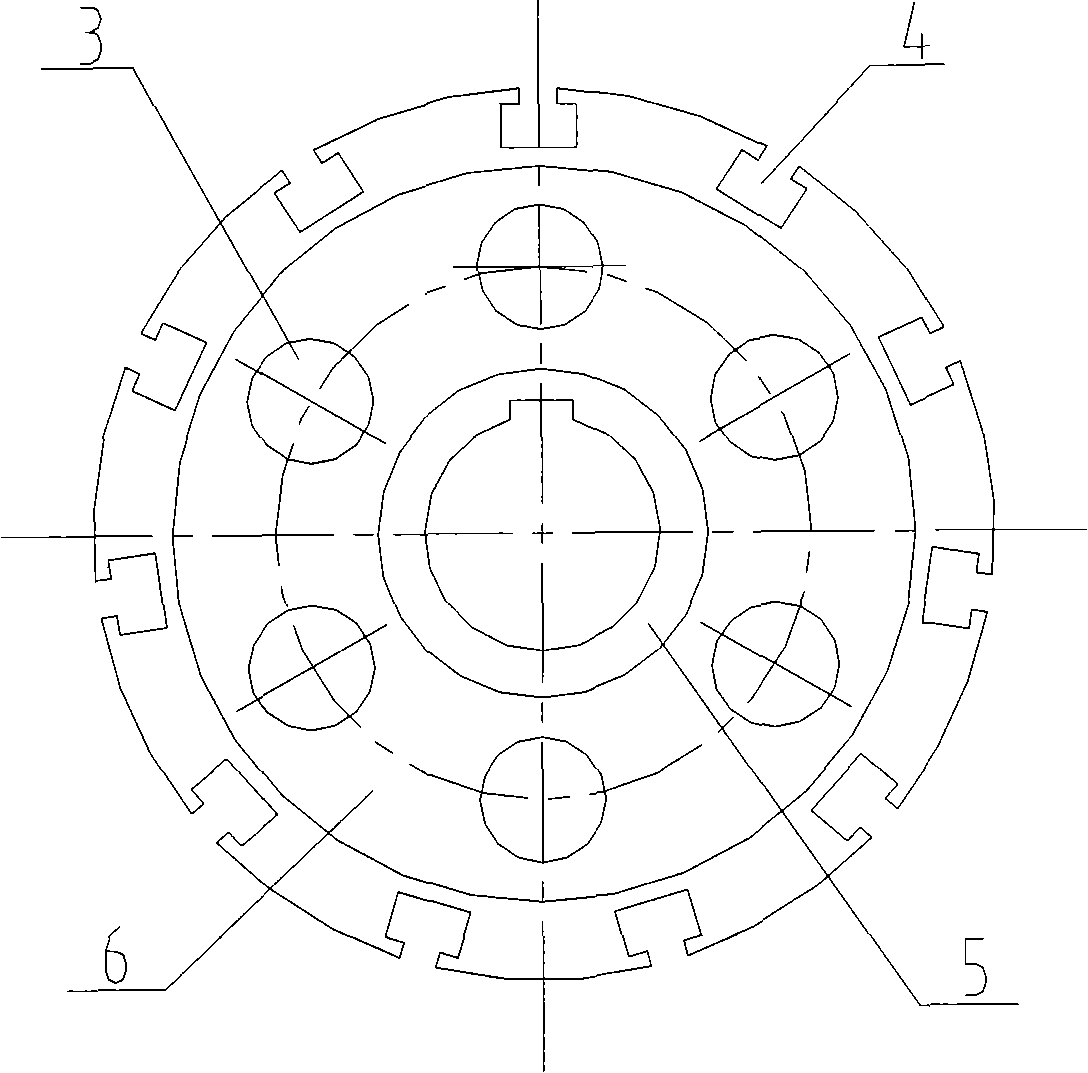 Combined rotor structure of permanent magnet wind power generator