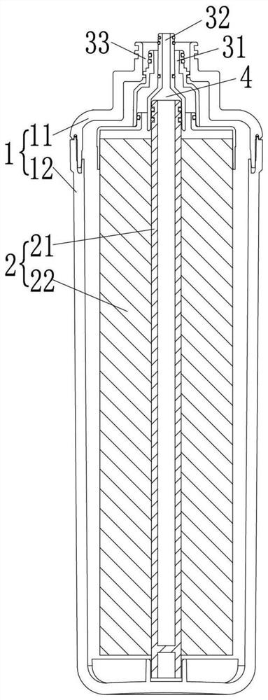 A reverse osmosis filter element